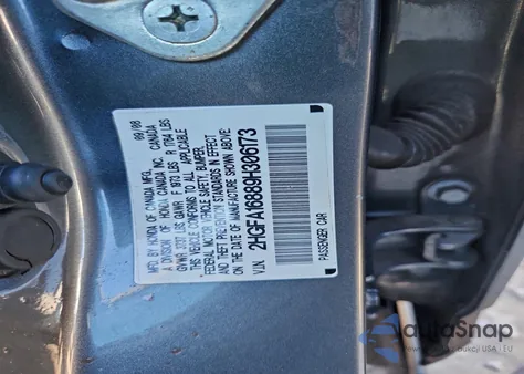 2009 Honda Civic Ex z USA, uszkodzony, nr VIN 2HGFA16889H306173